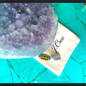 Jcrew Emerald Crystal Ring